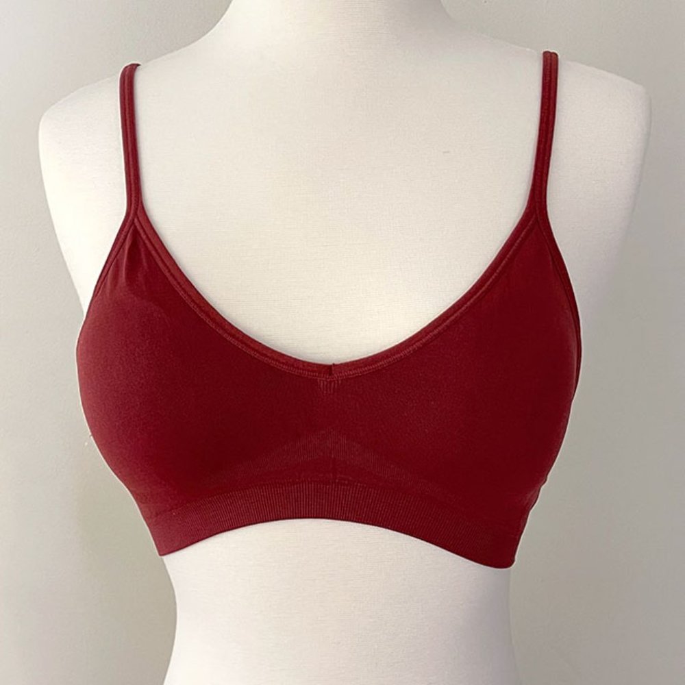 Anemone Basic Sexy Seamless Wireless Adjustable Removable Pads Bralette Bra
